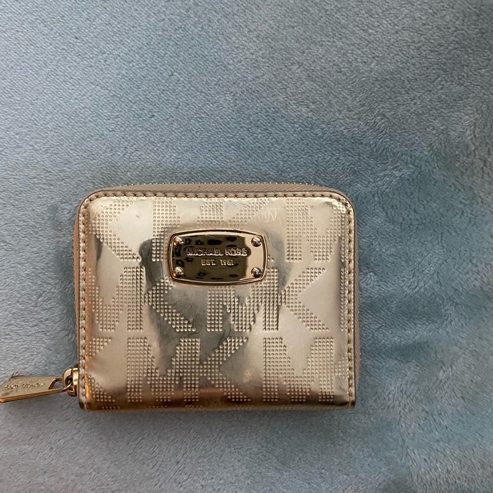 Michael Kors logo gold tone Small wallet